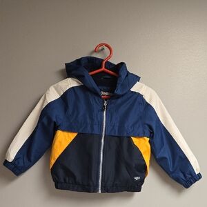 OshKosh B'gosh Navy and Yellow Jacket Sz 2 Toddler
